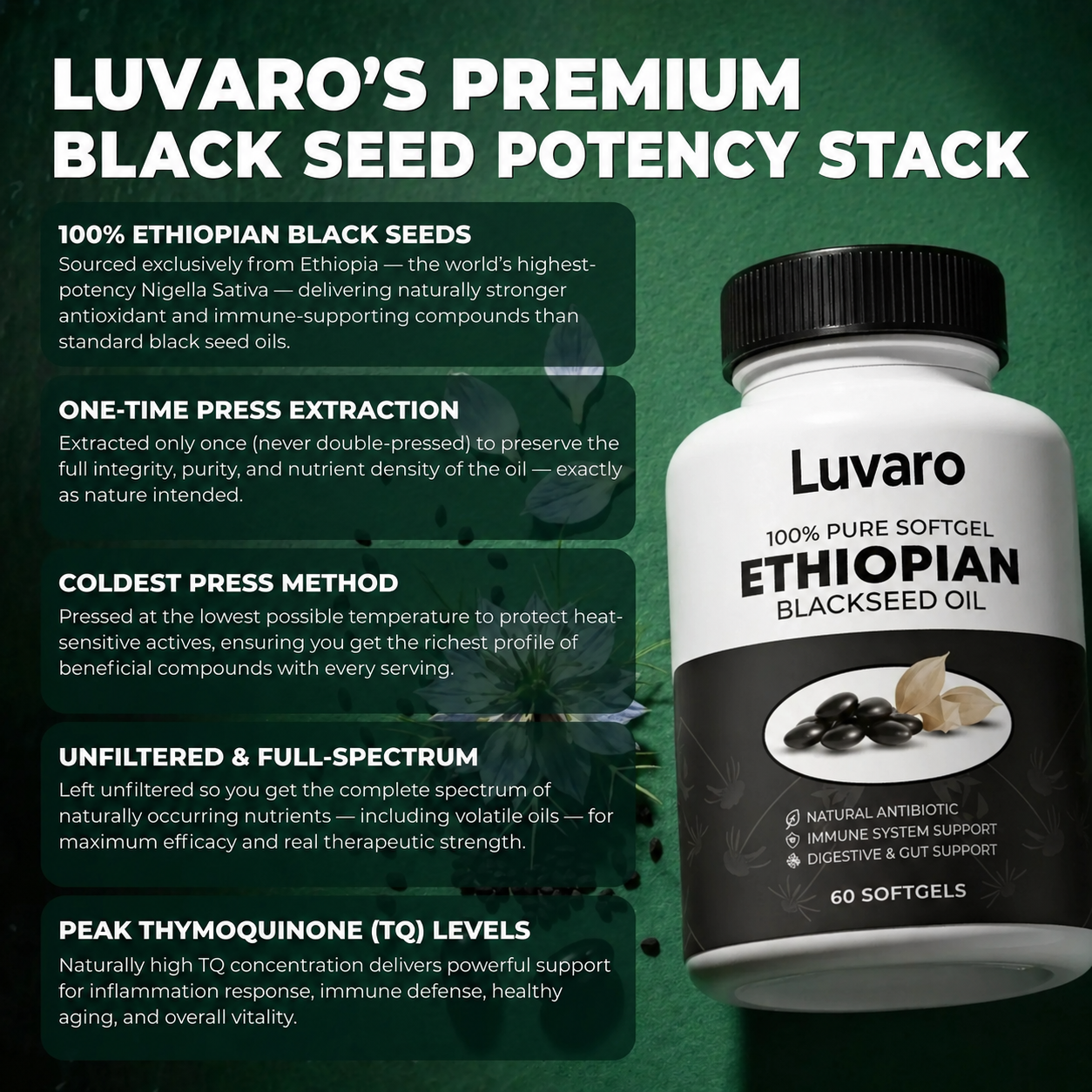 Luvaro™ - Ethiopian Black Seed Oil